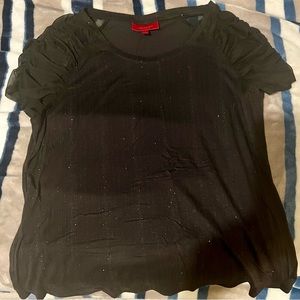 Jennifer Lopez LARGE black dress shirt